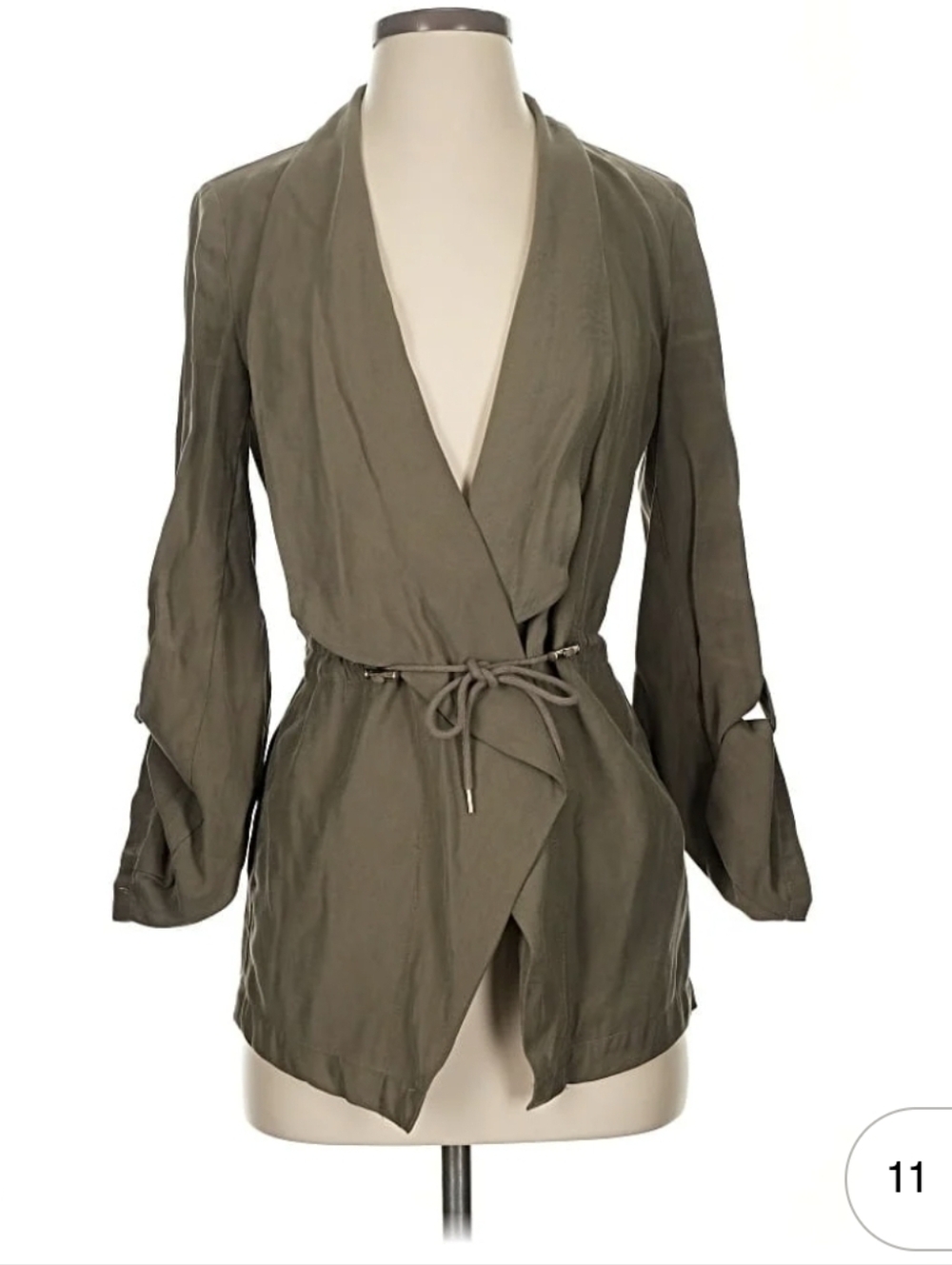 Zara Olive Green Utility Jacket